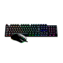 KIT ANTRYX GC-3100 RGB BLACK TECLADO SWITCH RED + MOUSE