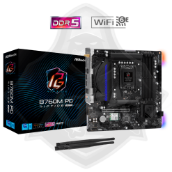PLACA MADRE ASROCK B760M PG RIPTIDE WIFI/BT DDR5 - LGA 1700