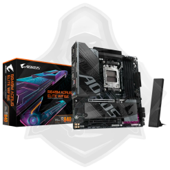 PLACA MADRE GIGABYTE B840M AORUS ELITE WIFI/BT – AM5