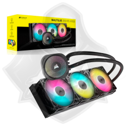 SISTEMA DE REFRIGERACION LÍQUIDA 360MM BLACK ARGB – CORSAIR NAUTILUS 360 RS