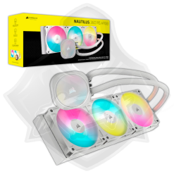 SISTEMA DE REFRIGERACION LÍQUIDA 360MM WHITE ARGB – CORSAIR NAUTILUS 360 RS