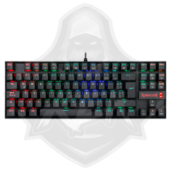 TECLADO REDRAGON K-552 KUMARA RAINBOW MECHANICAL GAMING BLACK SWITCH RED