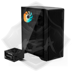 CASE C/FUENTE 650W GIGABYTE C103 GLASS ARGB BLACK