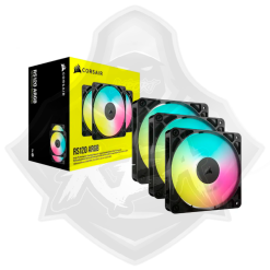 KIT COOLER PARA CASE CORSAIR RS120 ARGB BLACK 120MM