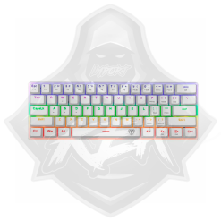 TECLADO MECÁNICO T-DAGGER ARENA WHITE RGB SWITCH BROWN